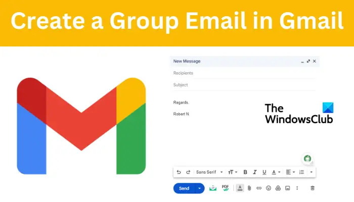 How to create a Group Email in Gmail