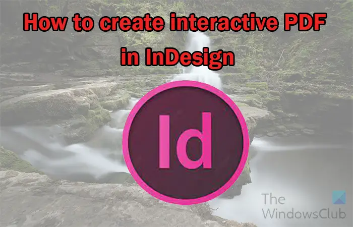 How to create interactive PDF in InDesign -