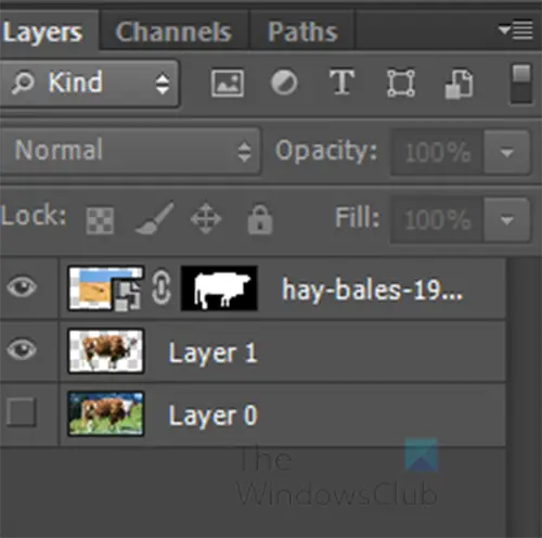 How to do Double Exposure effect in Photoshop - layers panel - layer mask