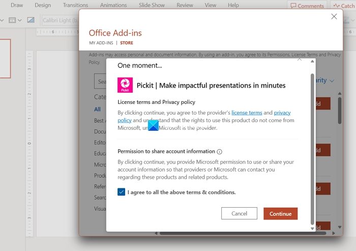 Install add-ins on PowerPoint