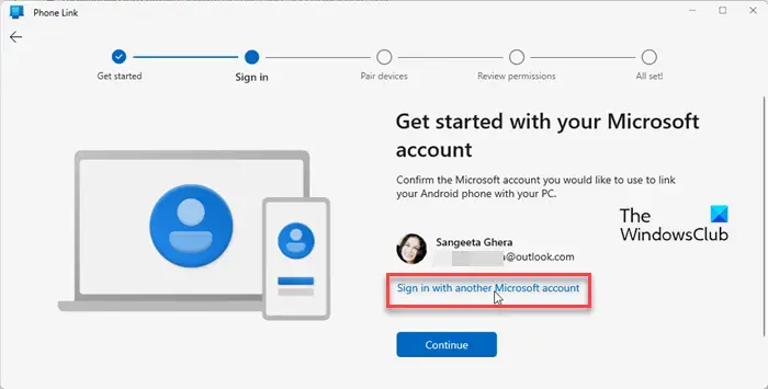 Microsoft Sign-in option