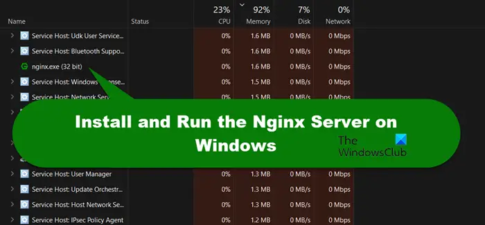 Installieren Sie Den Nginx-Server Unter Windows Und Führen Sie Ihn Aus