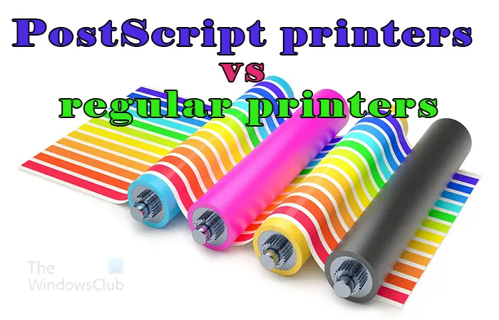 PostScript printers vs regular printers