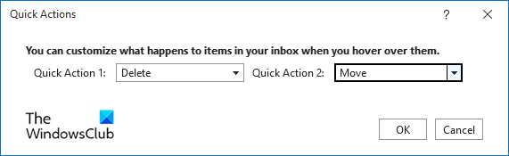 Quick Actions Dialog Box How To Show Quick Actions Button In Outlook