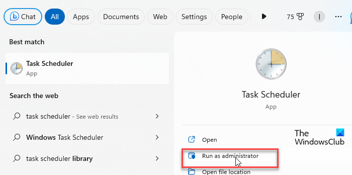 Running Task Scheduler as Administrator