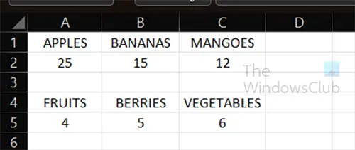 This action won't work on multiple selections - Excel error - Excel entries