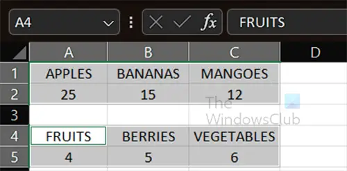 This action won't work on multiple selections - Excel error - Two groups selected