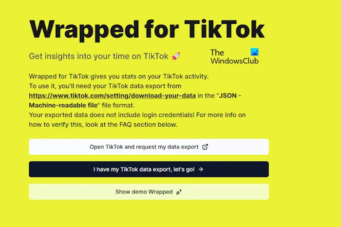 How to use TikTok Wrapped tool