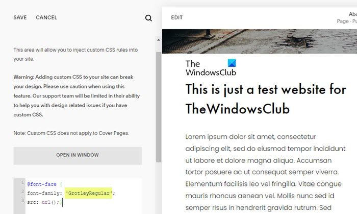 Css-Code In Squarespace Schreiben