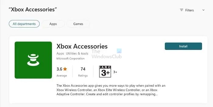 Xbox Accessories App