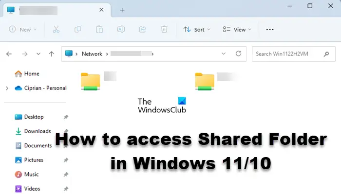 Zugriff Auf Den Freigegebenen Ordner In Windows 11/10