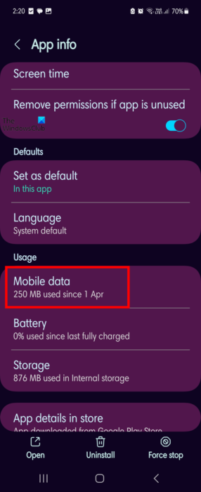 Allow Spotify Data Usage