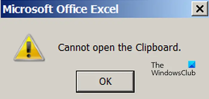 Die Zwischenablage Kann In Excel Nicht Geöffnet Werden