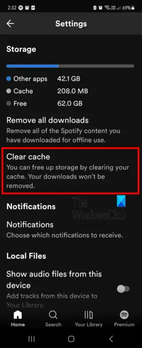 Clear Spotify Cache On Phone