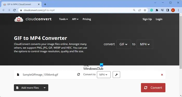 How to convert GIF to MP4 in Windows 11/10?