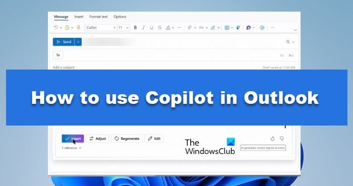 نحوه استفاده از Copilot در Outlook