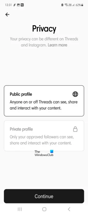 How To Use Threads Privacy