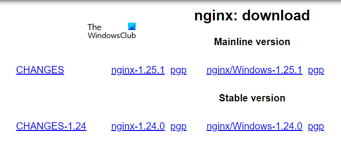 Nginx Download