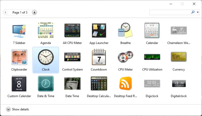 add Clock to Desktop in Windows 11/10