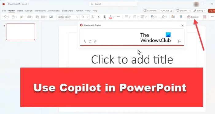 use copilot powerpoint