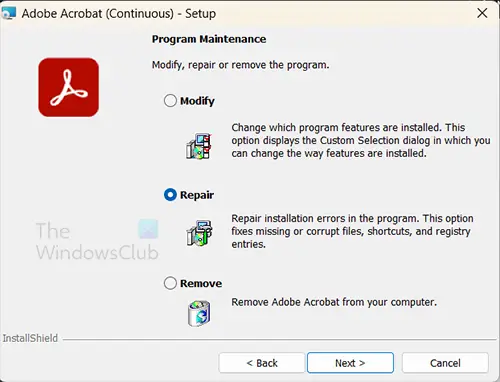 Adobe Acrobat Application Maintenance 2