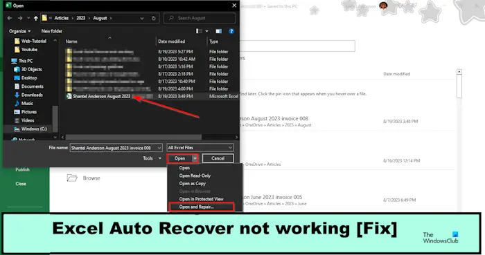 Excel Auto Recover not working [Fix]