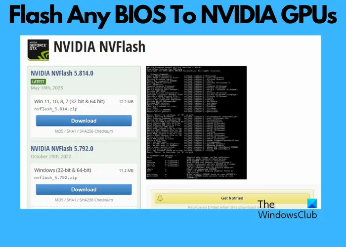 How to Flash any BIOS to NVIDIA GPUs with NVFlash