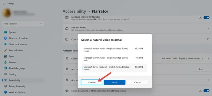 How to Add Natural Voices in Narrator on Windows 11