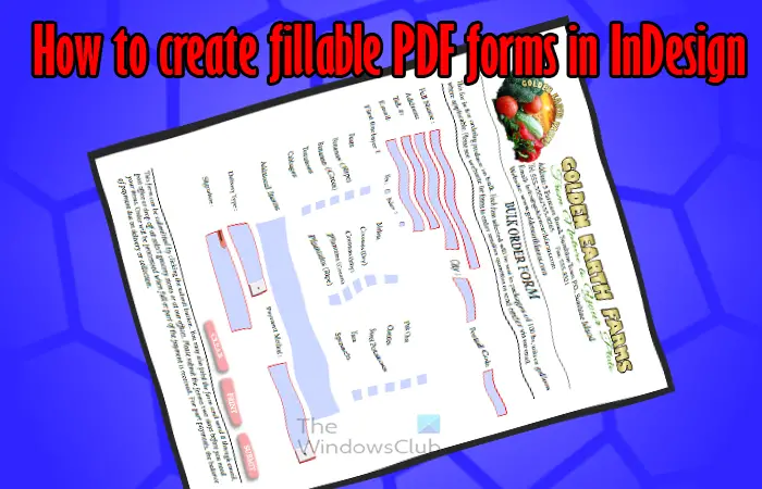 How to create fillable PDF forms in InDesign -