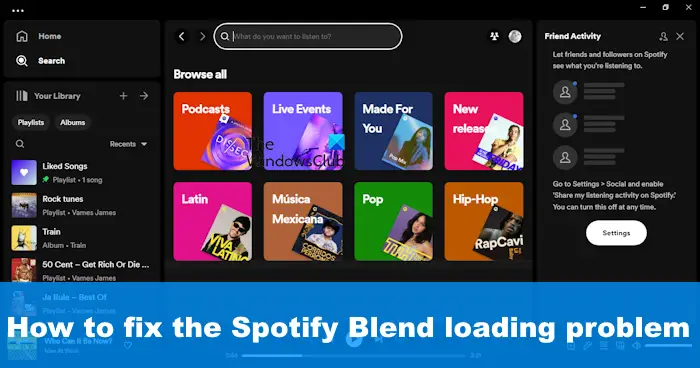 How to fix the Spotify Blend loading problem