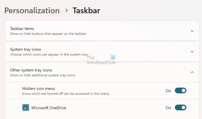 Microsoft OneDrive System Tray