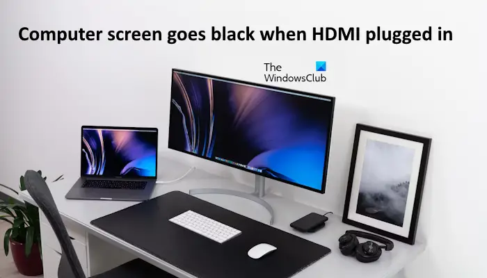 Screen goes black with HDMI