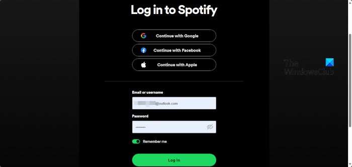 Spotify Login