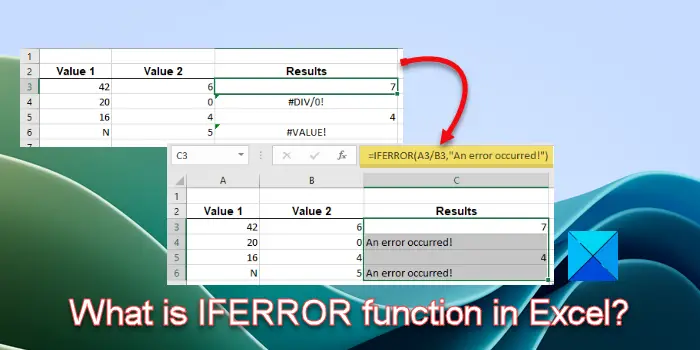 What is IFERROR function in Excel?