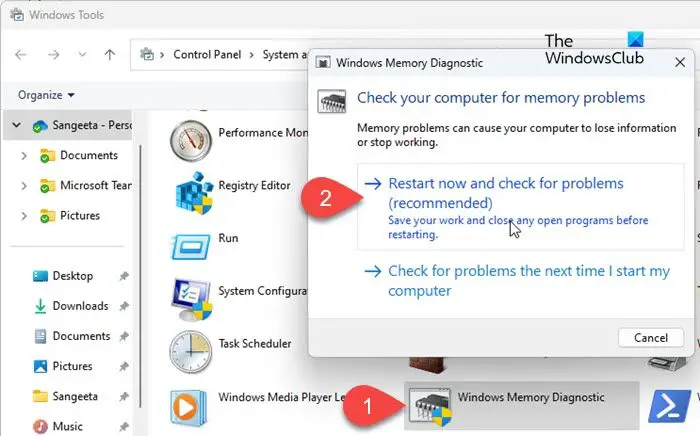 Windows Memory Diagnostic Tool