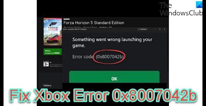 Xbox Error 0x8007042b