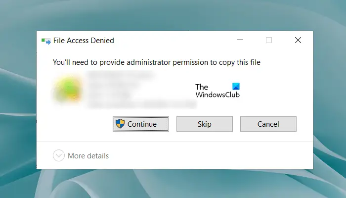 You’ll need to provide administrator permission