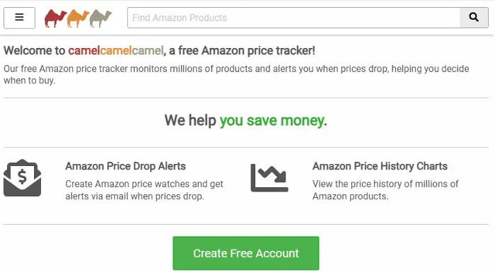 Amazon price tracking services