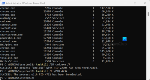 How to close running Apps on Windows 11