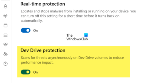 Enable or Disable Dev Drive Protection in Windows 11