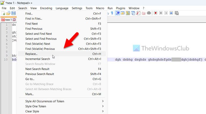 Remove or replace Spaces and Empty Lines in Notepad++