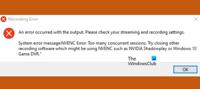 OBS Studio NVENC error on PC [Fix]