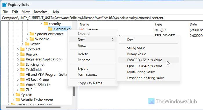 How to turn off Dynamic Data Exchange in Excel