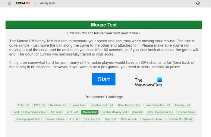 Best free Websites to test your Mouse Accuracy