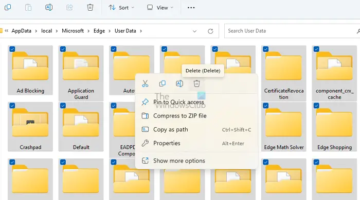 Delete Edge Data for User