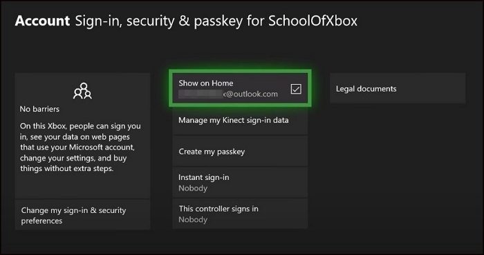 Email Account Xbox Home