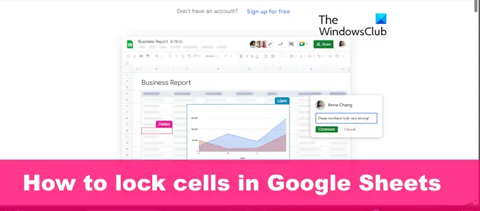 How to lock cells in Google Sheets