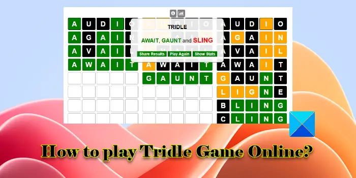 How to play Tridle Game Online