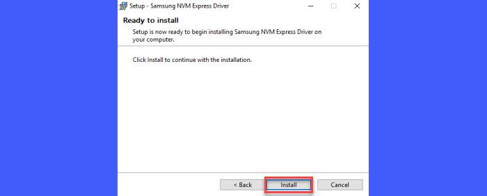 Installing Samsung NVME Driver
