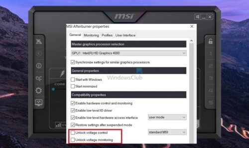 MSI AFTERBURNER FAILED TO START SCANNING R OVERCLOCKING visual data 6